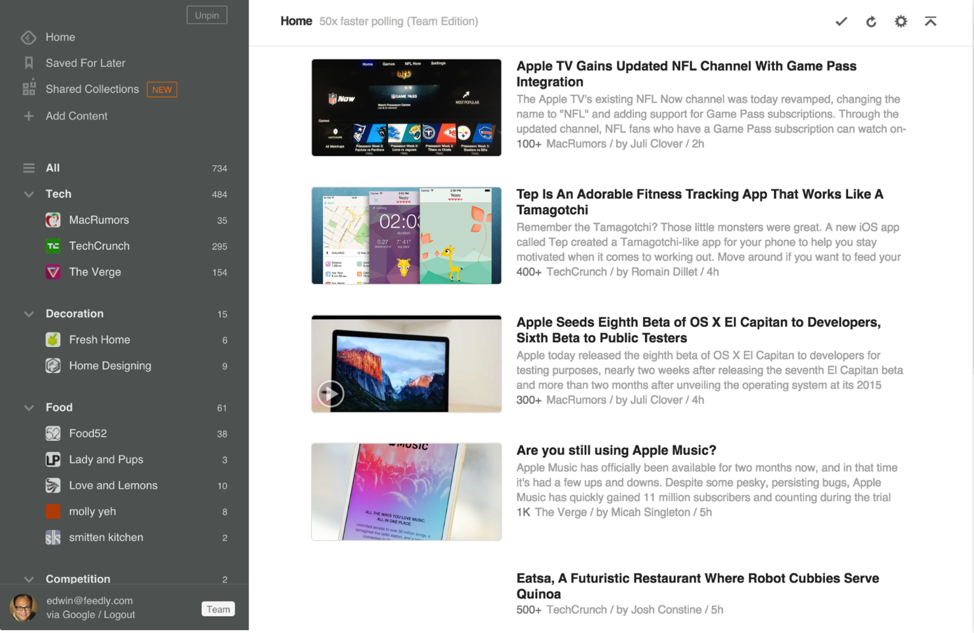 Feedly-social-media-content-organizer